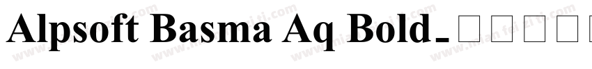 Alpsoft Basma Aq Bold字体转换